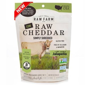Cow Raw Shredded Cheddar | Jalapeno (8 oz)