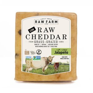 Cow Raw Cheddar | Jalapeno (8 oz)