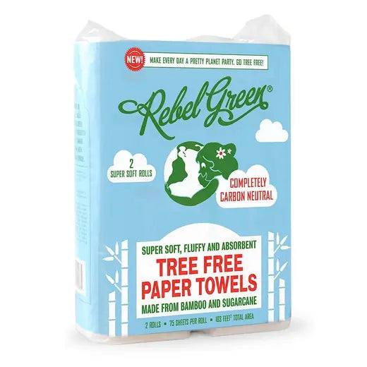 Rebel Green Tree Free Paper Towels 2-pack