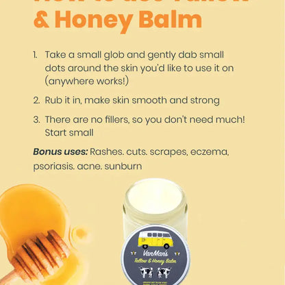 Vanman's Tallow & Honey Balm - Classic 2oz