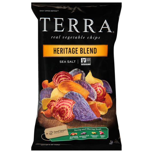 Terra Chips, Heritage Blend Real With Sea Salt, 5 Oz