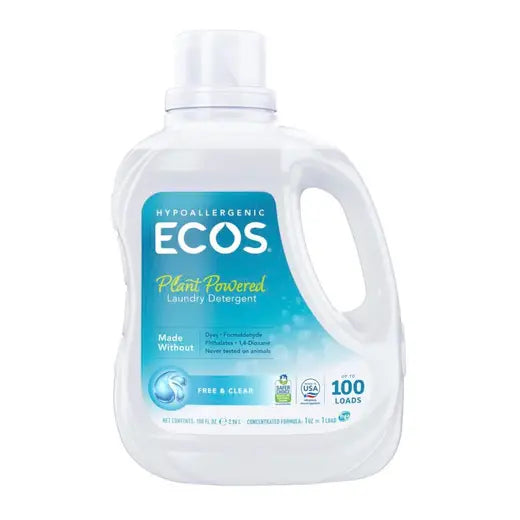 ECOS Free & Clear Hypoallergenic Laundry Detergent 100 fl. oz.